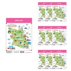 Uniart 1500 韓國透明貼紙 江原道, 10個