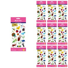 Uniart 1500 教育用透明貼紙, 10個, 昆蟲