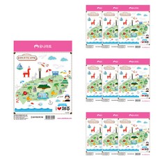 Uniart 韓國濟州島圖案透明貼紙, 10組