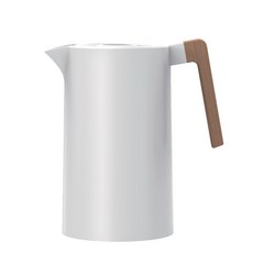 domo 不鏽鋼保溫水壺, 1000毫升, 白色的