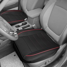 XFIT Daspell 前座皮革椅套, 黑色 + 紅色, 1個