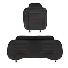 엑스핏 다스펠 가죽 시트커버 앞좌석 + 뒷좌석, 블랙 + 레드, 1세트