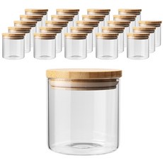 竹子耐熱玻璃密封容器, 350ml, 24入