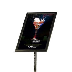 多功能旋轉式海報立牌 A3, 黑色, 1個