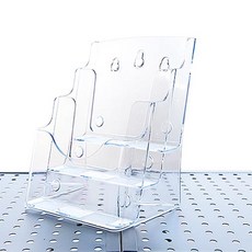 아크릴 카다로그 3단 진열대 A5, 투명, 1개