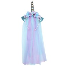 市集感性花朵裝飾獨角獸髮帶, 款式5, 1個