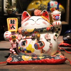 INTODECO 可愛粉色櫻花招財貓存錢筒 86882, 混色