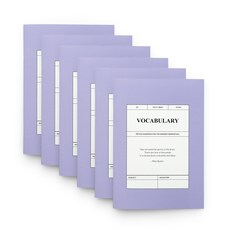 Funnymade 單字學習筆記本 A5, 混色, 6個