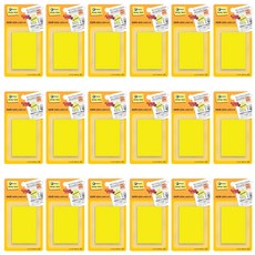 프린텍 스티키노트 포스트잇 CL5176, 반투명노랑, 18개