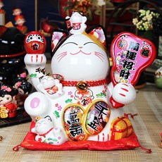 INTODECO 招來好運的招財貓存錢筒 86982, 混合色