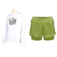 VENDIS 女款馬爾地夫連帽防曬上衣 C274 + 側邊海灘褲 M612 套裝