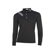 MASTER BEAR 男款斜紋高爾夫長袖POLO衫 Ferraus-b17