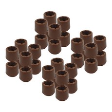 生活智慧王 方形小型椅腳套, 棕色, 32個