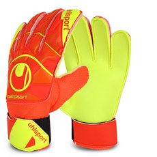 uhlsport Dynamic Impulse Starter 軟守門員手套 UHL-114801, 動態橙+熒光黃