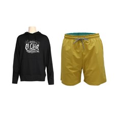 VENDIS 男士馬爾地夫連帽防磨衣上衣 C274 + Sided 海灘褲 M613 套裝