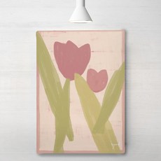 RYMD PINK TULIP 帆布畫框, 混合色