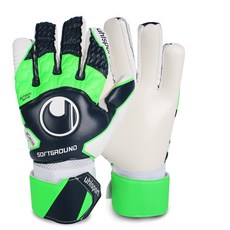 uhlsport 軟 HN COMP 守門員手套 UHL-115501, 藏青+熒光綠+白