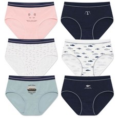 FLORIN 日常棉質彈性女用內褲 6件組 FWP-0204, 混合色