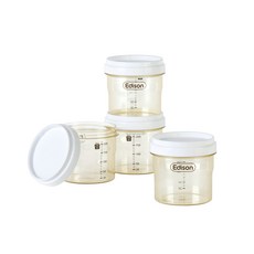 Edison 愛迪生 PPSU副食品保鮮盒, 混色, 4入