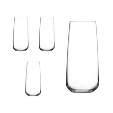 裸玻璃海市蜃樓威士忌果汁高級玻璃杯 64003 385ml, 單色, 4個