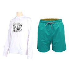 VENDIS 男士馬爾地夫連帽防磨衣 C274 + Sided 海灘褲 M613 套組