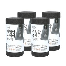 홈트너 나는 까칠한 수세미 입니다, 블랙, 4개