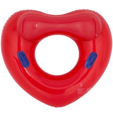 心形充氣扶手兒童游泳圈 110cm, 混色, 1個