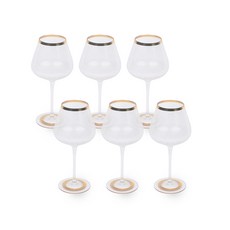Glass Doo Gold Rim酒杯 A, 6個
