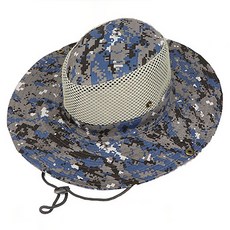 Kong K Leisure 迷彩露營登山帽, 藍色