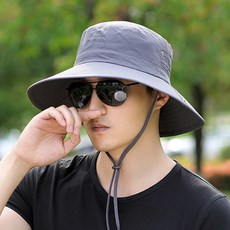 콩 K Leisure 무지심플 챙넓은 여름 등산모자, 라이트그레이