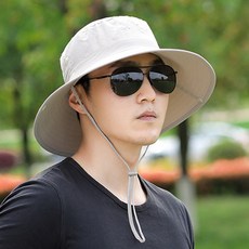 콩 K Leisure 素色簡約寬簷夏季登山帽, 米色
