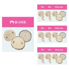 유니아트 천연 나무조각, 49번, 10개
