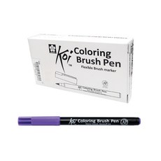SAKURA 彩色軟毛筆 12入, 淺紫色, 1套