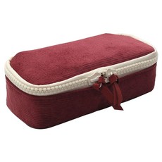핑크풋 코듀로이 파우치 케이스 9000, 버건디, 1개