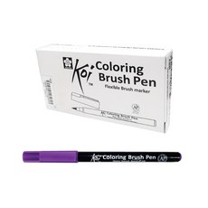 SAKURA 彩色軟毛筆 12入, 波爾多, 1套