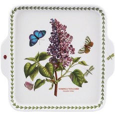 PORTmeIRION 波特玫琳恩 植物園系列把手點心盤, 混合色, 1個