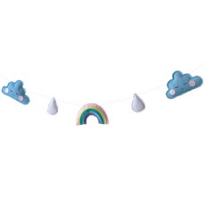 Party09 PARTYDECO 彩虹雲朵掛旗, 藍色