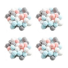 LivingDA 絨球花環 4入, Fantastic