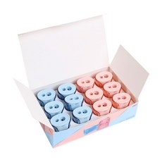 deLi 攜帶式2孔削鉛筆機 ER01100, 隨機發貨, 12個