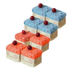 TERRY BAKERY 松月毛巾脆餅 2 x 4p, 藍色，洋紅色, 1套