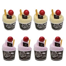 TERRY BAKERY 冰淇淋杯手巾 2 種 x 4p, 紅薯，草莓, 1套