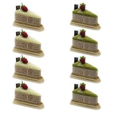 TERRY BAKERY 松月毛巾三角切片蛋糕手巾 2 種 x 4p, 紅薯、綠茶, 1組