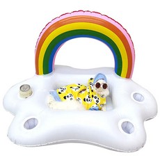 Danggam Shop 彩虹狗狗泳圈