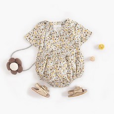 Salute 小碎花短袖包屁衣