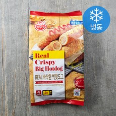 오뚜기 리얼 바삭한 빅핫도그 (냉동), 120g, 4개입, 1개