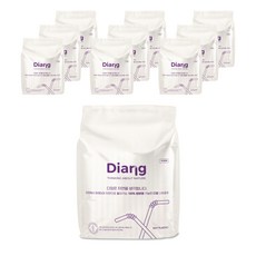 Diang 可生物降解的PLA冰沙法稻草散裝包裝, 100件, 10個