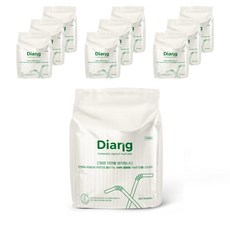 Diang 可生物降解的PLA日期稻草散裝包裝，用於一般咖啡, 300件, 10個