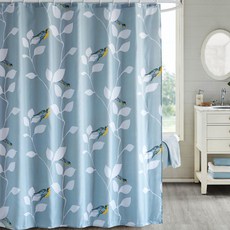 豪華浴室防水浴簾 藍鳥, 1個