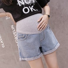 PANG PANG SHOP 孕婦款牛仔短褲