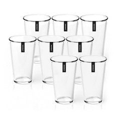 Glasslock 格拉氏洛克 耐熱強化閃亮玻璃隨行杯 8入, 透明, 500ml